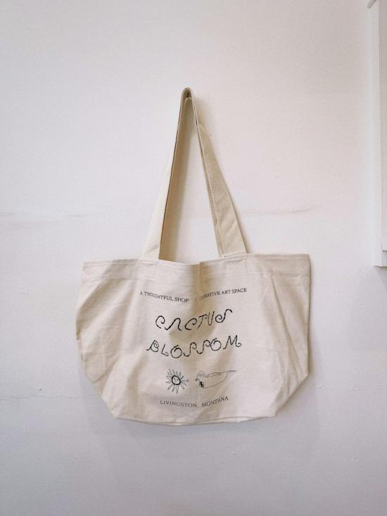  Cactus Blossom 토트백 선인장 꽃무늬 덕 두들 - OTHER BRANDS
