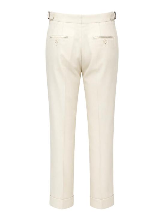 26FW 프랜지스 콜렉션 스트레이트 팬츠 4QP89AATXA0SXP 18 White - FRANZESE COLLECTION