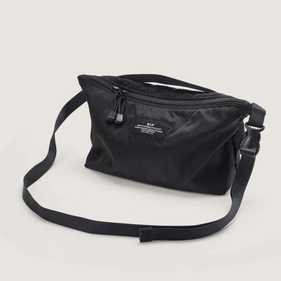 백스 인 프로그레스 벨트백 Bags In Progress 패니팩 크로스바디 힙색 블랙 - BAGS IN PROGRESS