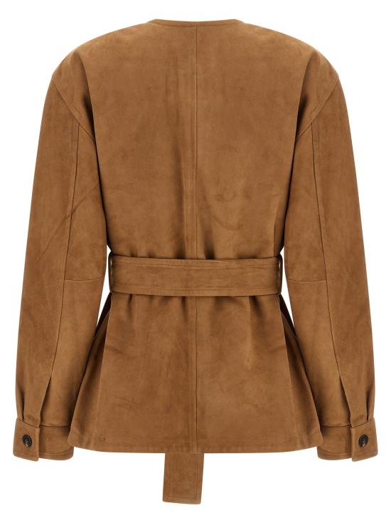 26FW 막스마라 스튜디오 가죽 자켓 2626446021600002 Brown - MAX MARA STUDIO
