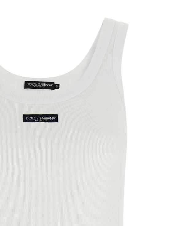 26FW 돌체앤가바나 탑 F8W51TFU7AVW0800 White - DOLCE & GABBANA