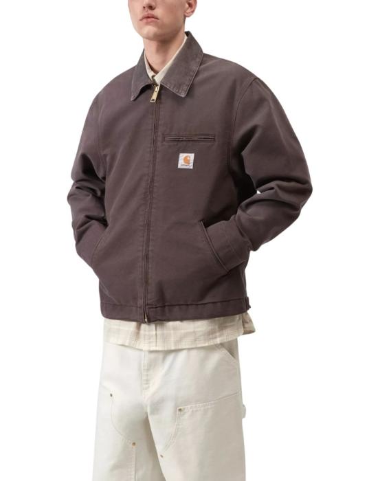 26FW 칼하트 WIP 스톤 캔버스 디트로이트 자켓 I034819 Brown - CARHARTT WIP
