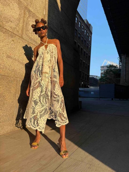  예세이트 롱 원피스 예사엣 마야 레이스 컨버터블 드레스