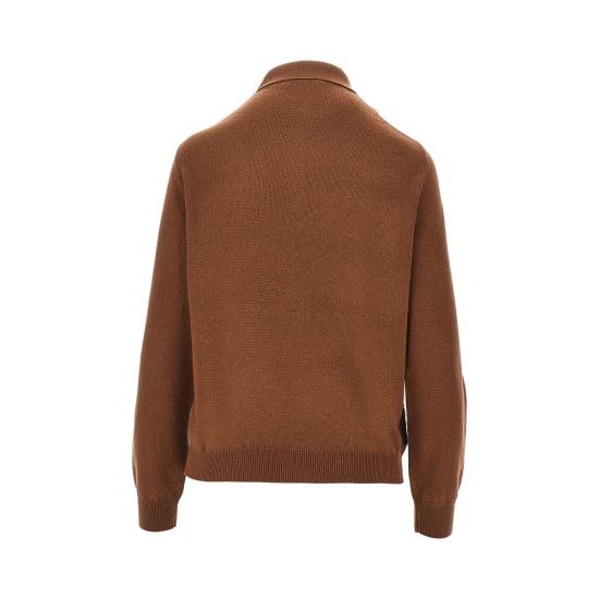 26FW 프라다 니트웨어 P24G3PSOOO6519 Brown - PRADA