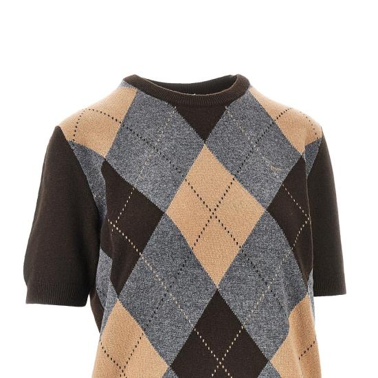 26FW 프라다 니트웨어 P24G3OSOOO6519 Brown - PRADA