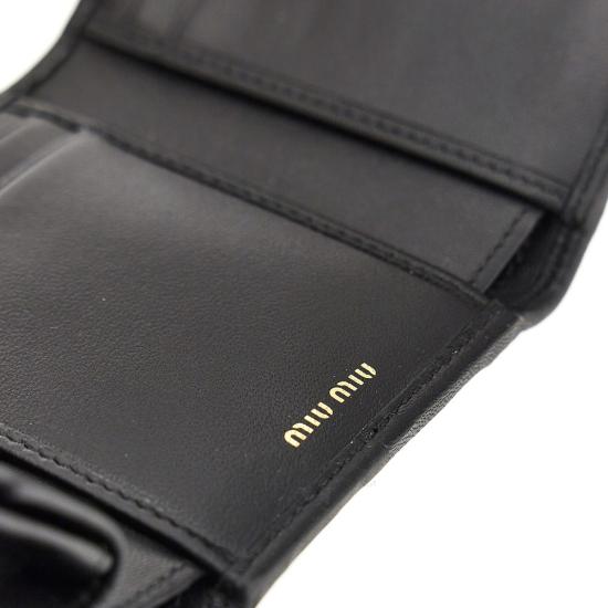 26FW 미우미우 가죽소품 5MH033AFPP Black - MIU MIU