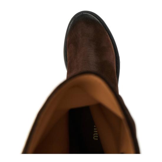 26FW 미우미우 부츠 5U270EF0550B2 Brown - MIU MIU