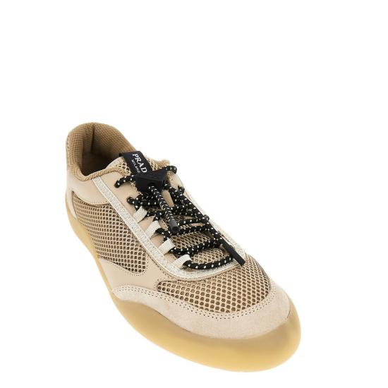 26FW 프라다 스피드록 메쉬 스니커즈 1E490OFDD053ZM0 Beige - PRADA
