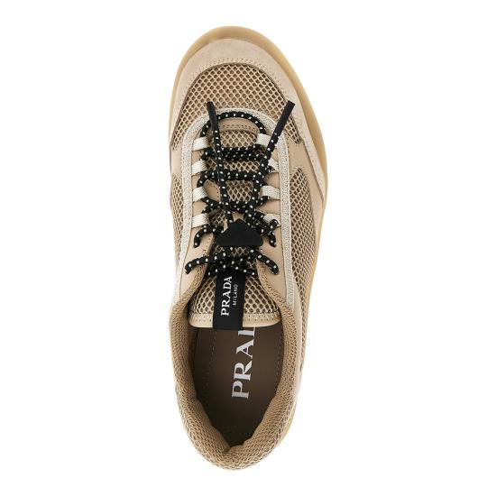 26FW 프라다 스피드록 메쉬 스니커즈 1E490OFDD053ZM0 Beige - PRADA