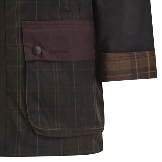 26FW 바버 패치워크 오버사이즈 비데일 왁스 재킷 MWX2500 OLIVE - BARBOUR