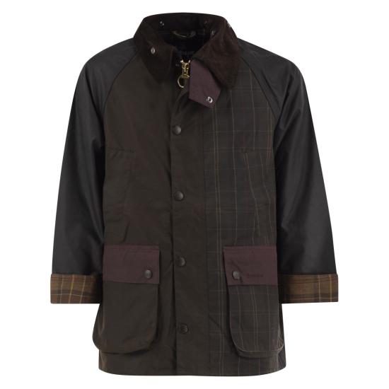 26FW 바버 패치워크 오버사이즈 비데일 왁스 재킷 MWX2500 OLIVE