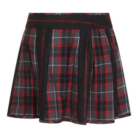 26FW 비비안웨스트우드 미디 스커트 1K01003H W01NGP210 CHARCOAL RED - VIVIENNE WESTWOOD