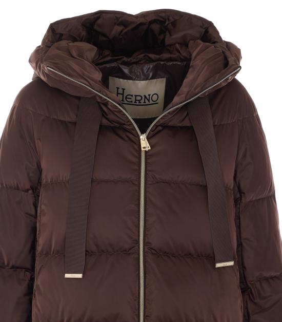 26FW 에르노 새틴 A-셰이프 재킷 PI1304D 12170Z8810 Brown - HERNO