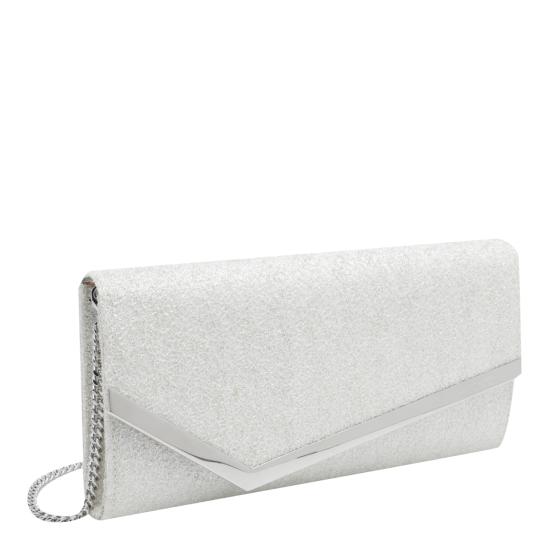 26FW 지미추 클러치/파우치 EMMIE UBDIVORY SILVER - JIMMY CHOO