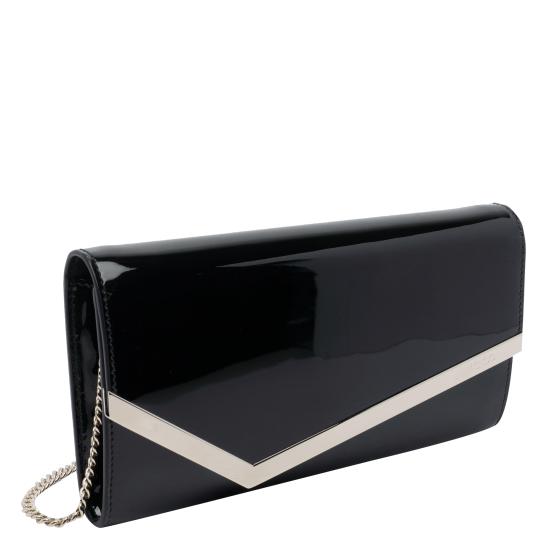 26FW 지미추 클러치/파우치 EMMIE PATBLACK LIGHT GOLD - JIMMY CHOO