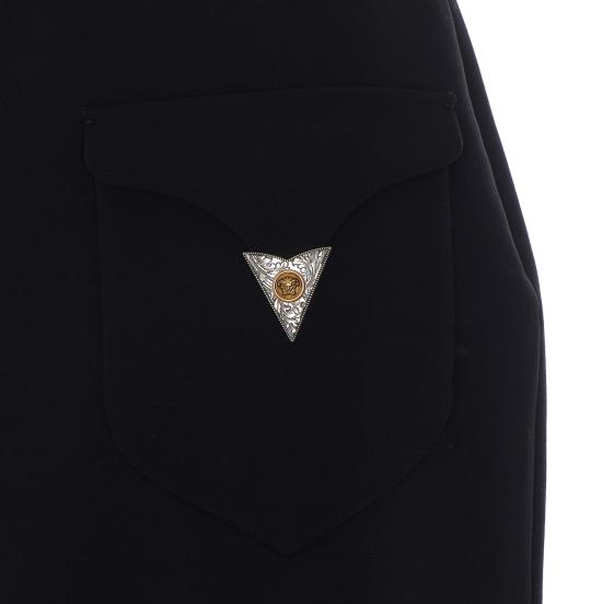 26FW 베르사체 미디 스커트 1025457 1A183051B000 Black - VERSACE