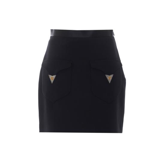 26FW 베르사체 미디 스커트 1025457 1A183051B000 Black