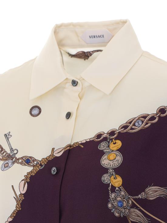 26FW 베르사체 셔츠 1025686 1A186825R880 Purple - VERSACE