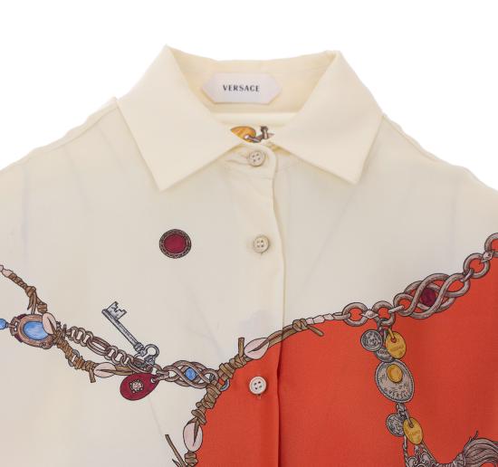 26FW 베르사체 셔츠 1025686 1A186825O360 Orange - VERSACE
