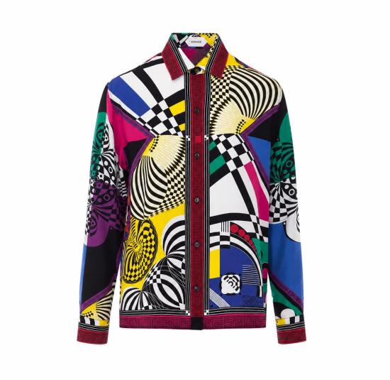 26FW 베르사체 셔츠 1024221 1A192885X000 Multicolor