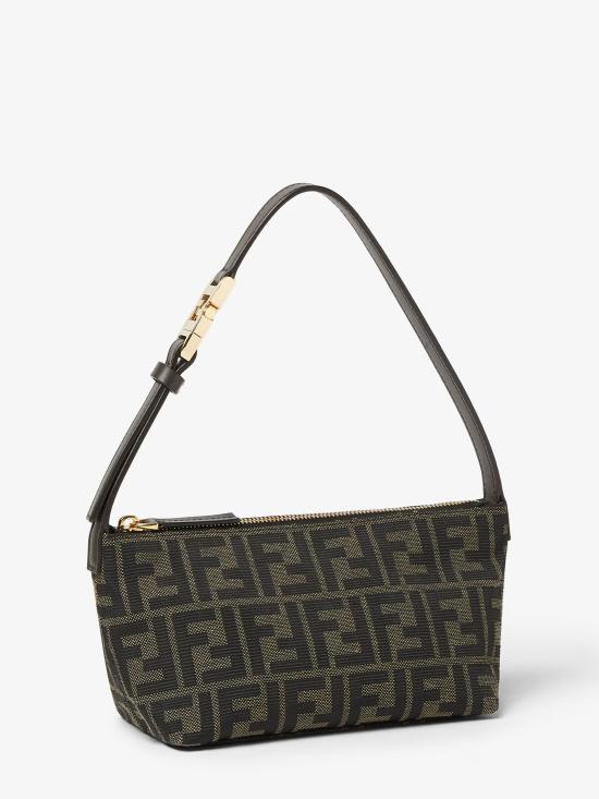 26FW 펜디 바니티 FF 자카드 스몰 파우치 8BS124B17A F14YN MARRONE - FENDI