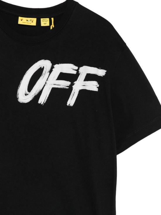 26FW [키즈] 오프화이트 티셔츠 44BAA002F26J002002 BLACK NERO - OFF WHITE