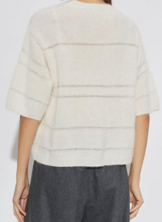 26FW 파비아나 필리피 반팔 티셔츠 MAD226F388 M47725 Rafia - FABIANA FILIPPI