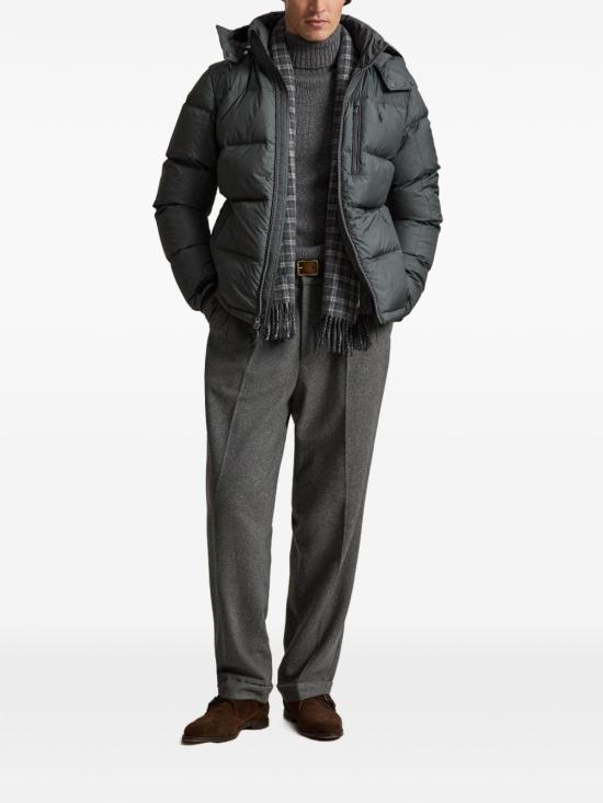 26FW 폴로 랄프로렌 고햄 다운 자켓 710968278 503 GRIGIO - POLO RALPH LAUREN