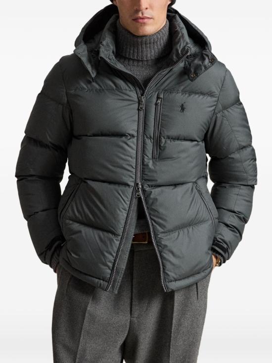26FW 폴로 랄프로렌 고햄 다운 자켓 710968278 503 GRIGIO - POLO RALPH LAUREN