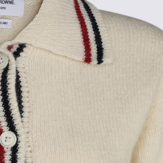 26FW 톰브라운 스웨터 FKC719A Y1506100 White - THOM BROWNE