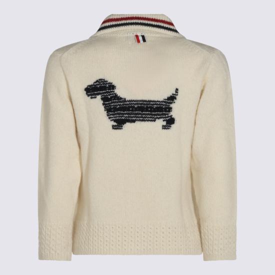 26FW 톰브라운 스웨터 FKC719A Y1506100 White - THOM BROWNE