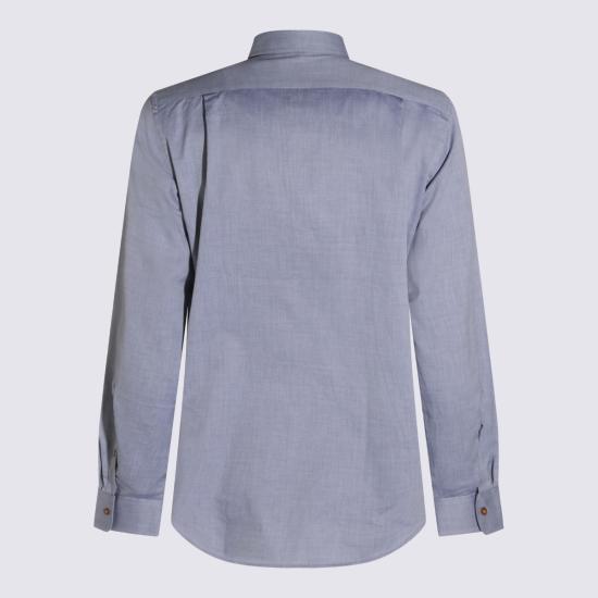 26FW 비비안웨스트우드 크랄 자카드 긴팔 셔츠 24010005 W01PIK404 EVENING BLUE - VIVIENNE WESTWOOD