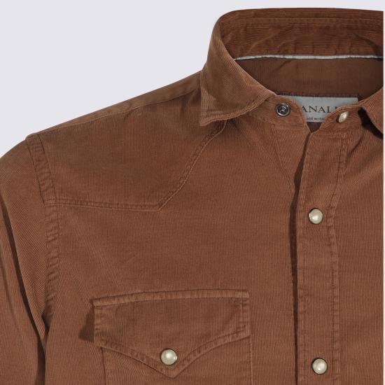 26FW 카날리 셔츠 CSL7066 GM03361501 CAMEL - CANALI