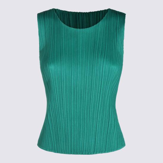 26FW 플리츠플리즈 긴팔 티셔츠 PP68JK111 67 FRESH GREEN