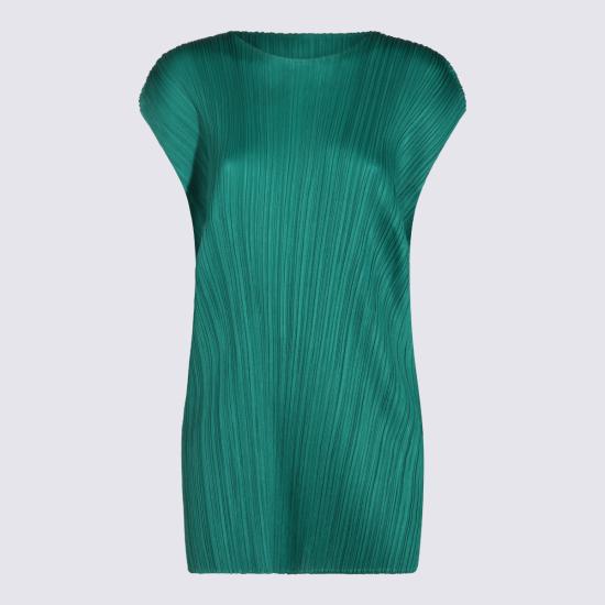 26FW 플리츠플리즈 미디 원피스 PP68JT114 67 FRESH GREEN