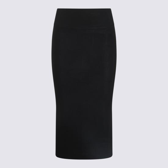 26FW 톰크롬 미디 스커트 WSK10003 11 Black
