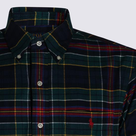 26FW 폴로 랄프로렌 셔츠 710B30155 001 7442 GREEN RED MULTI - POLO RALPH LAUREN