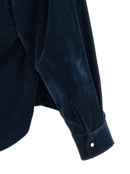 26FW 누드 블라우스 1103W2622107 Blue - NUDE