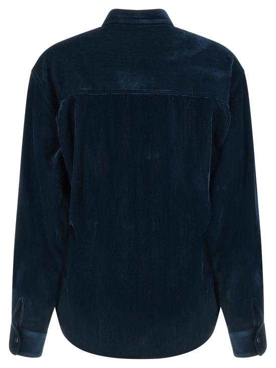 26FW 누드 블라우스 1103W2622107 Blue - NUDE