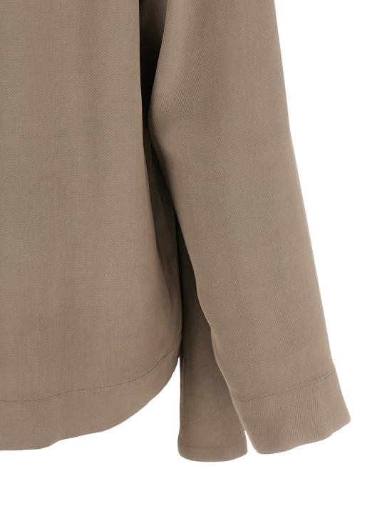 26FW 누드 블라우스 1103W2625040 Gray - NUDE