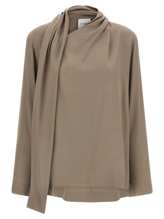 26FW 누드 블라우스 1103W2625040 Gray
