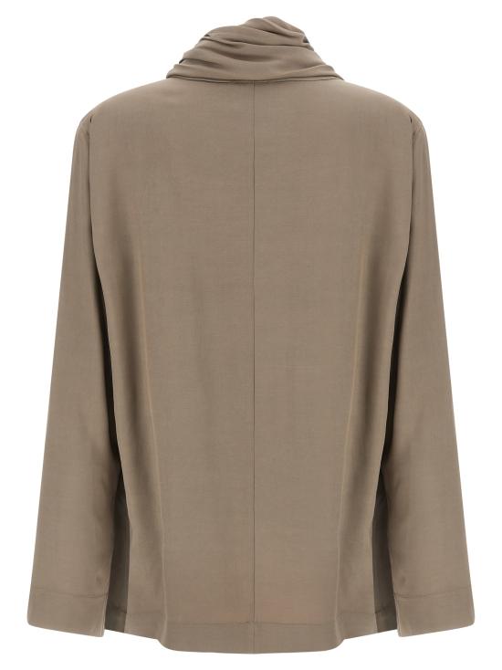 26FW 누드 블라우스 1103W2625040 Gray - NUDE