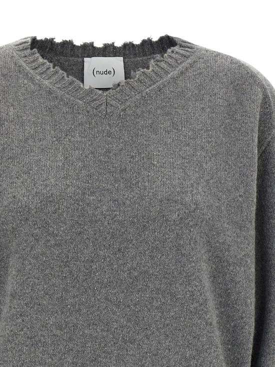 26FW 누드 가디건 1101W2600105 Gray - NUDE