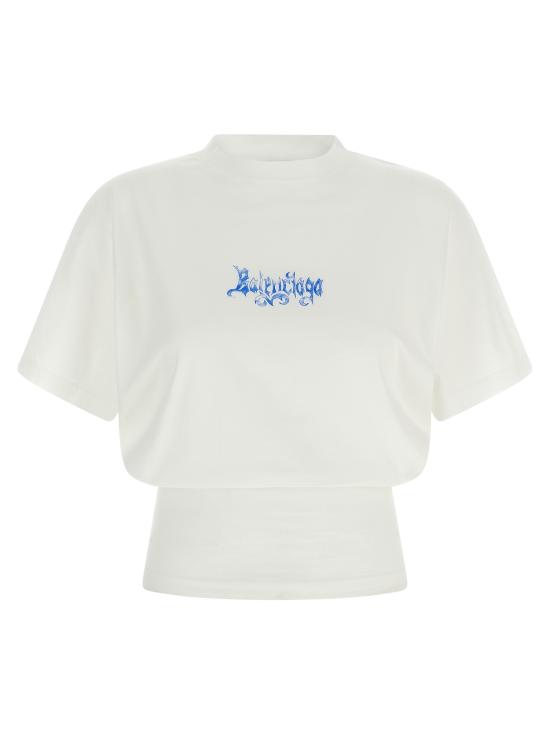 26FW 발렌시아가 스케치 숏슬리브 A0016UTUVQ49000 White