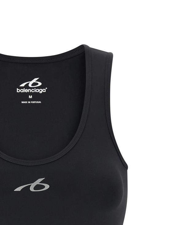 26FW 발렌시아가 테크웨어 브라 탱크 탑 A0023QTUVN71000 Black - BALENCIAGA