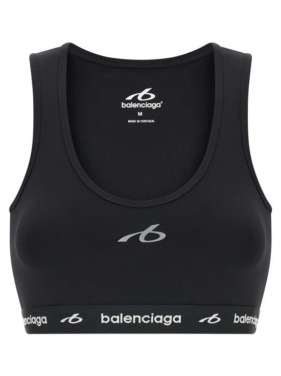 26FW 발렌시아가 테크웨어 브라 탱크 탑 A0023QTUVN71000 Black