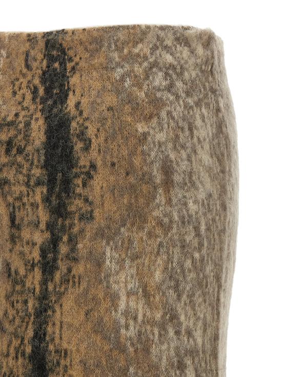 26FW 누드 미디 스커트 1101W26120104 Brown - NUDE