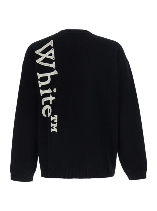 26FW 오프화이트 긴팔 티셔츠 44MHE213F26KNI00100001 Black - OFF WHITE
