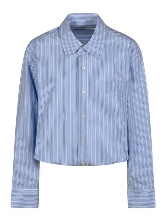 26FW 알렉산더 왕 셔츠 1KC3261056 458B Light Blue Stripe - ALEXANDER WANG