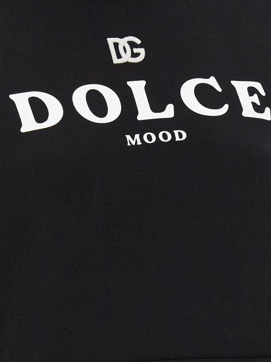 26FW 돌체앤가바나 긴팔 티셔츠 돌체 무드 스웨트셔츠 블랙 - DOLCE & GABBANA